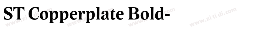 ST Copperplate Bold字体转换